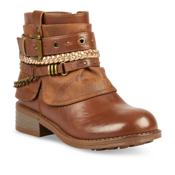 Bottines COGNAC LOVELY SKULL