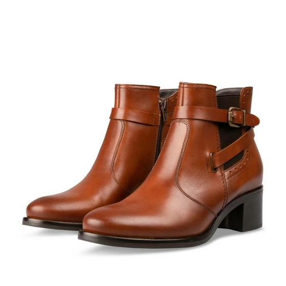 Bottines COGNAC MEGIS ELEGANT