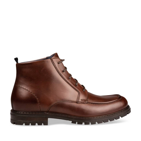 Bottines MARRON DENIM SIDE CUIR