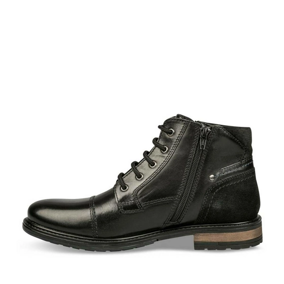 Bottines NOIR DENIM SIDE CUIR