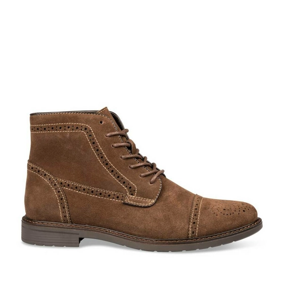 Bottines MARRON DENIM SIDE CUIR