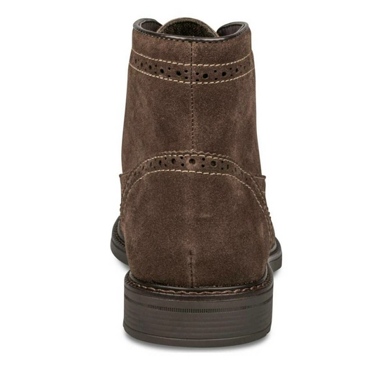 Bottines MARRON DENIM SIDE CUIR