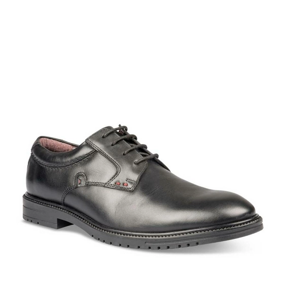 Derbies NOIR DENIM SIDE CUIR