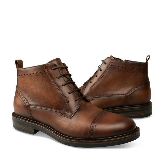 Bottines MARRON B-BLAKE CUIR