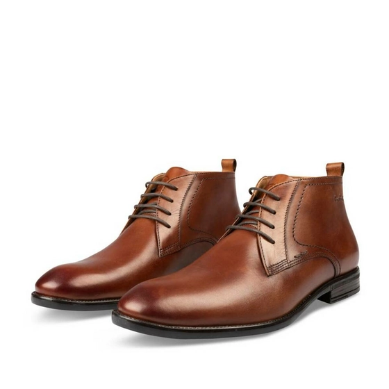 Bottines COGNAC PIERRE CARDIN