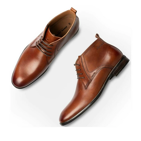 Bottines COGNAC PIERRE CARDIN