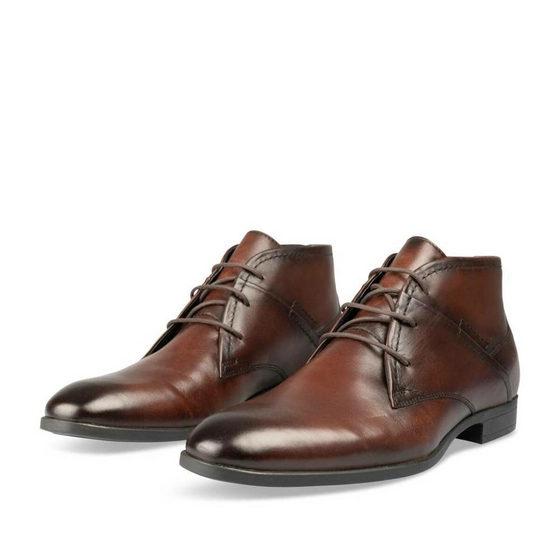 Bottines MARRON B-BLAKE CUIR