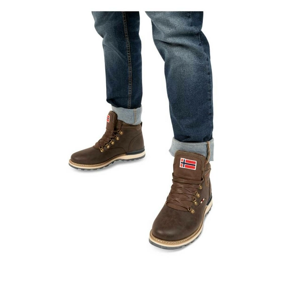 Bottines MARRON GEOGRAPHICAL NORWAY