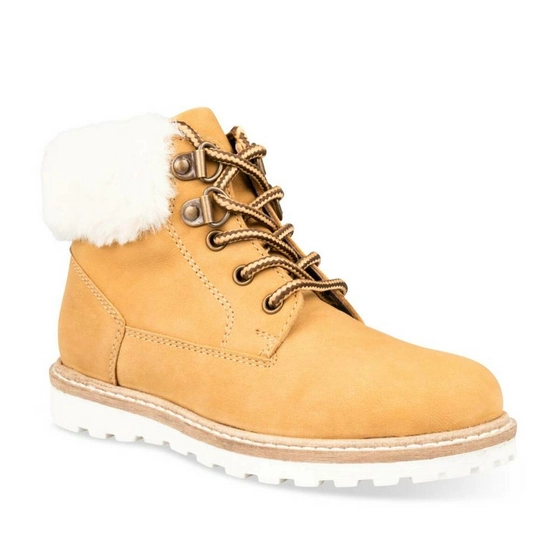 Bottines JAUNE CHARLIE & FRIENDS CUIR