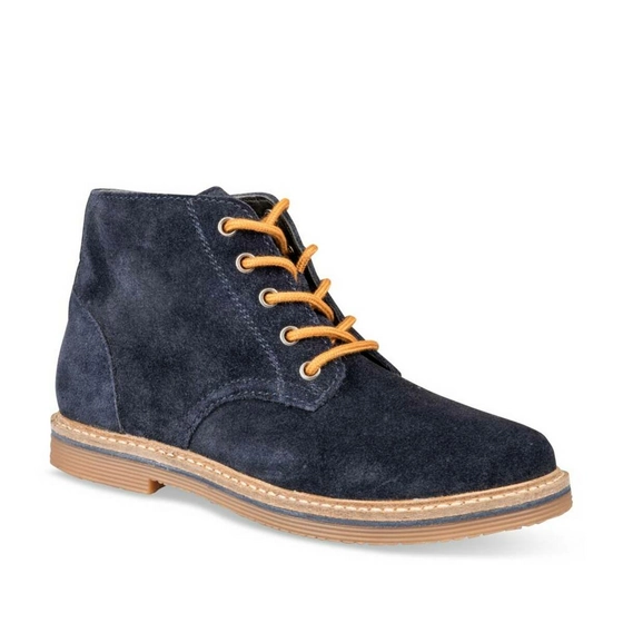 Enkellaarzen NAVY CHARLIE & FRIENDS CUIR