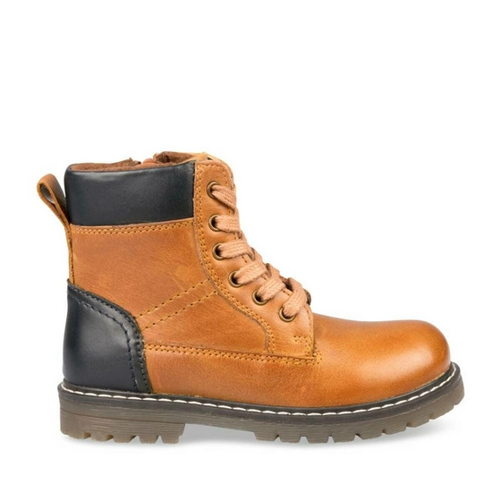 Bottines COGNAC CHARLIE & FRIENDS CUIR