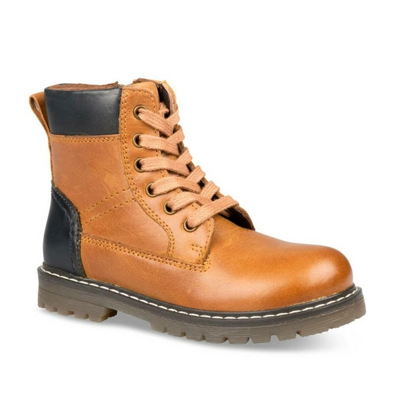 Bottines COGNAC CHARLIE & FRIENDS CUIR