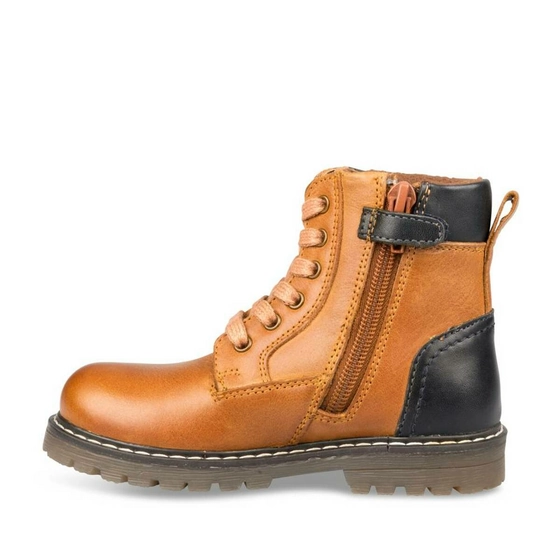 Bottines COGNAC CHARLIE & FRIENDS CUIR