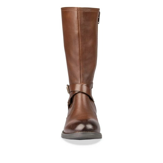 Bottes MARRON LOVELY SKULL CUIR