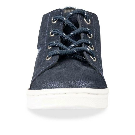 Enkellaarzen BLAUW FREEMOUSS GIRL CUIR