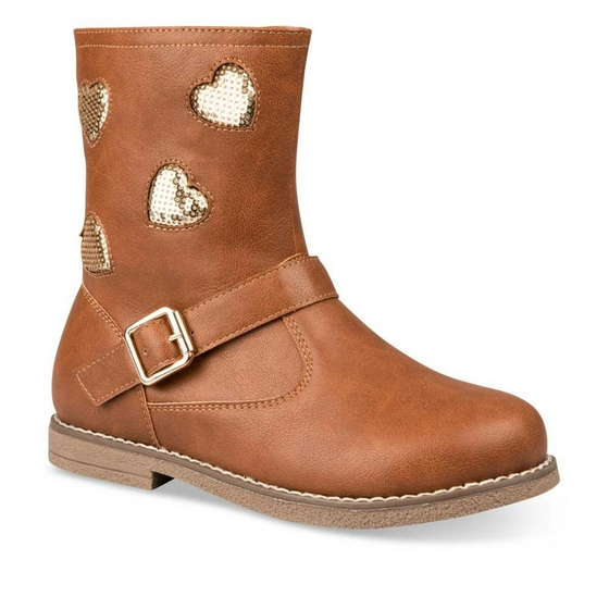 Bottines COGNAC LOVELY SKULL