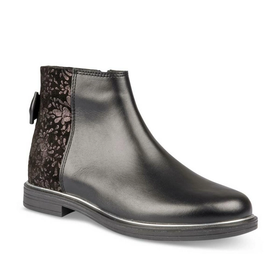 Bottines NOIR LOVELY SKULL CUIR