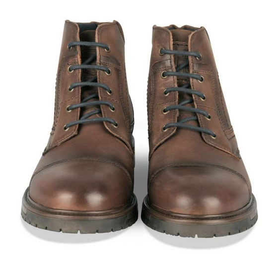 Bottines MARRON DENIM SIDE CUIR