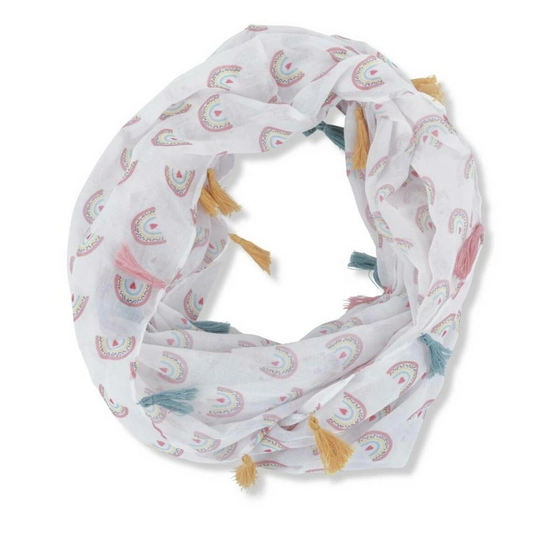 Snood BLANC LOVELY SKULL