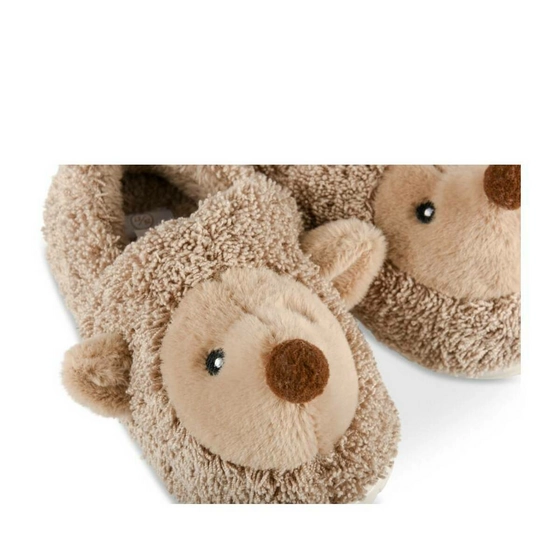 Pluche pantoffels egel KASTANJEBRUIN CHARLIE & FRIENDS