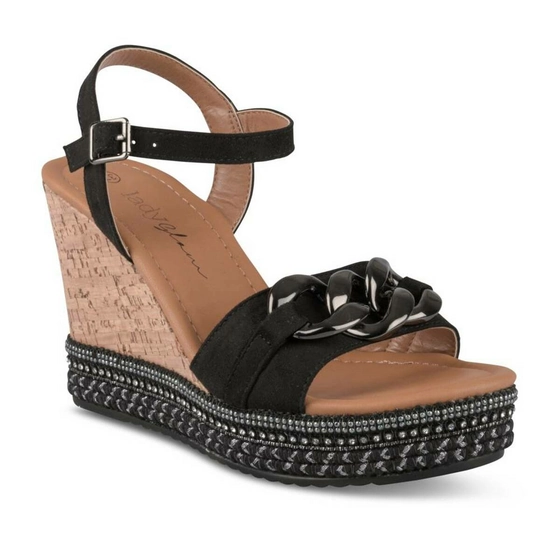 Sandalen ZWART LADY GLAM