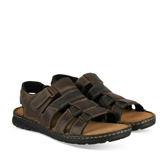 Sandalen KASTANJEBRUIN MEGIS CASUAL