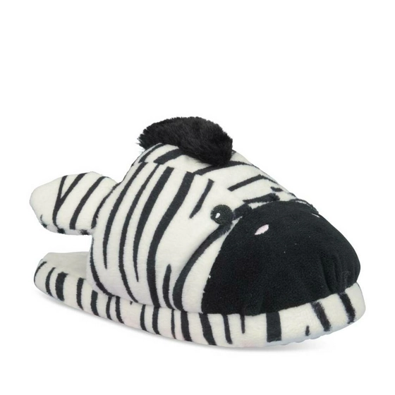 Pantoffels zebra WIT TAMS