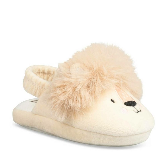 Chaussons lion BEIGE CHARLIE & FRIENDS