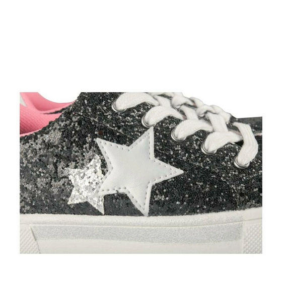 Sneakers ZWART LOVELY SKULL