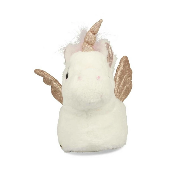 Chaussons peluche licorne BLANC MERRY SCOTT