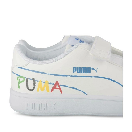 Baskets BLANC PUMA Smash