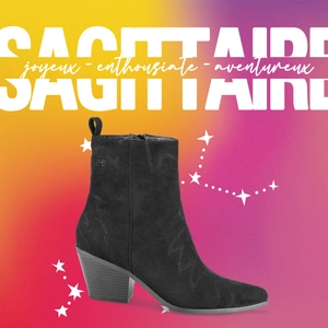 ♐ Sagittaire ♐

23 Novembre - 22 Décembre

Signe De Feu 🔥

Sa couleur : Bleu 💙

Ses matchs parfaits en amour : Bélier, Gémeaux, Lion, Balance & Poissons🫀

Quelle chaussure reflète votre caractère? 👟